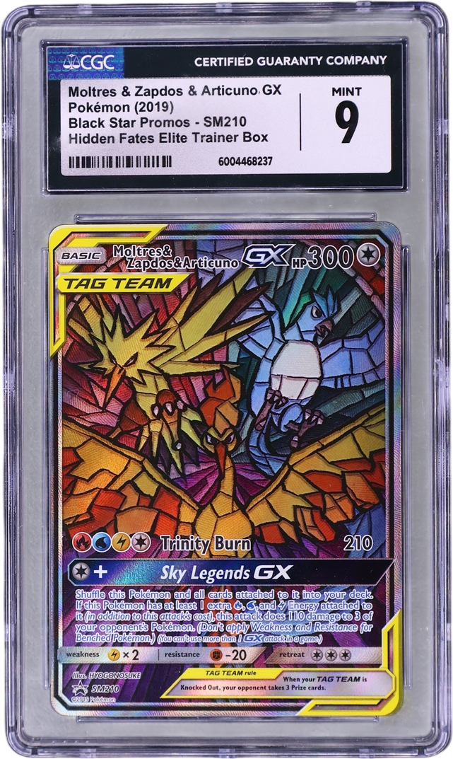 Moltres & Zapdos & Articuno GX [Hidden Fates Elite Trainer Box (Holo)]